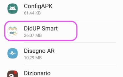 Anomalie in fase di accesso per didUP Smart per Android – come cancellare Dati e Cache dell’App